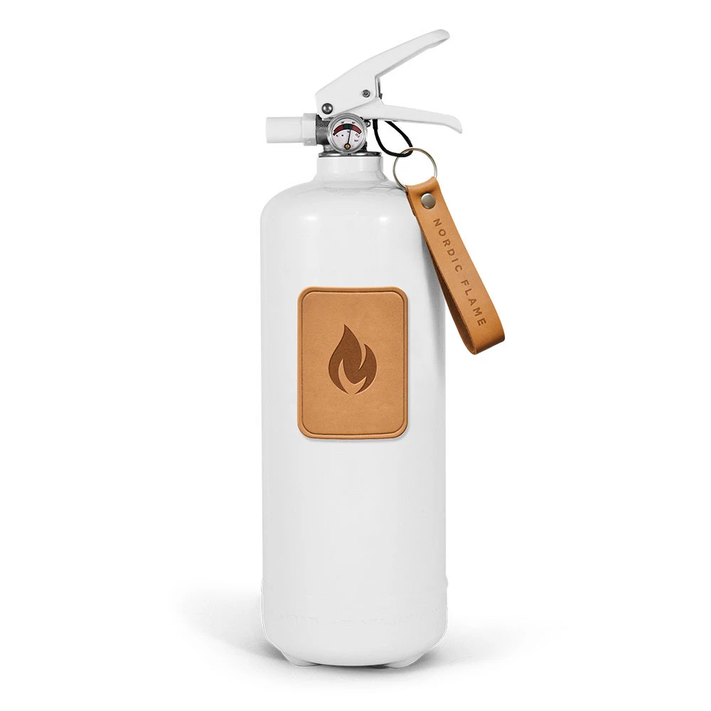 reagere Tilfredsstille økse Nordic Flame Brandslukker 2 kg - Hvid Lys Læder | Biopejs-shop