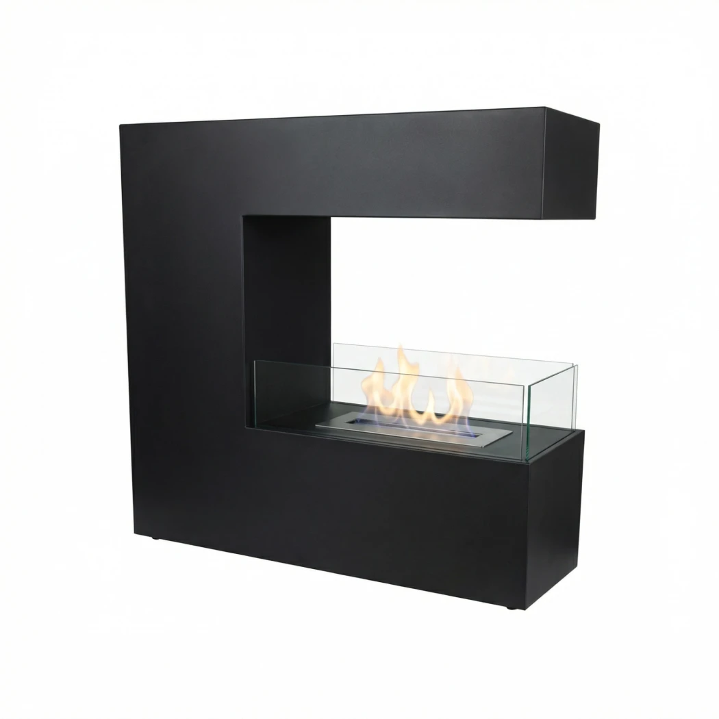 Topeka Sort - Fritstående rumdeler biopejs