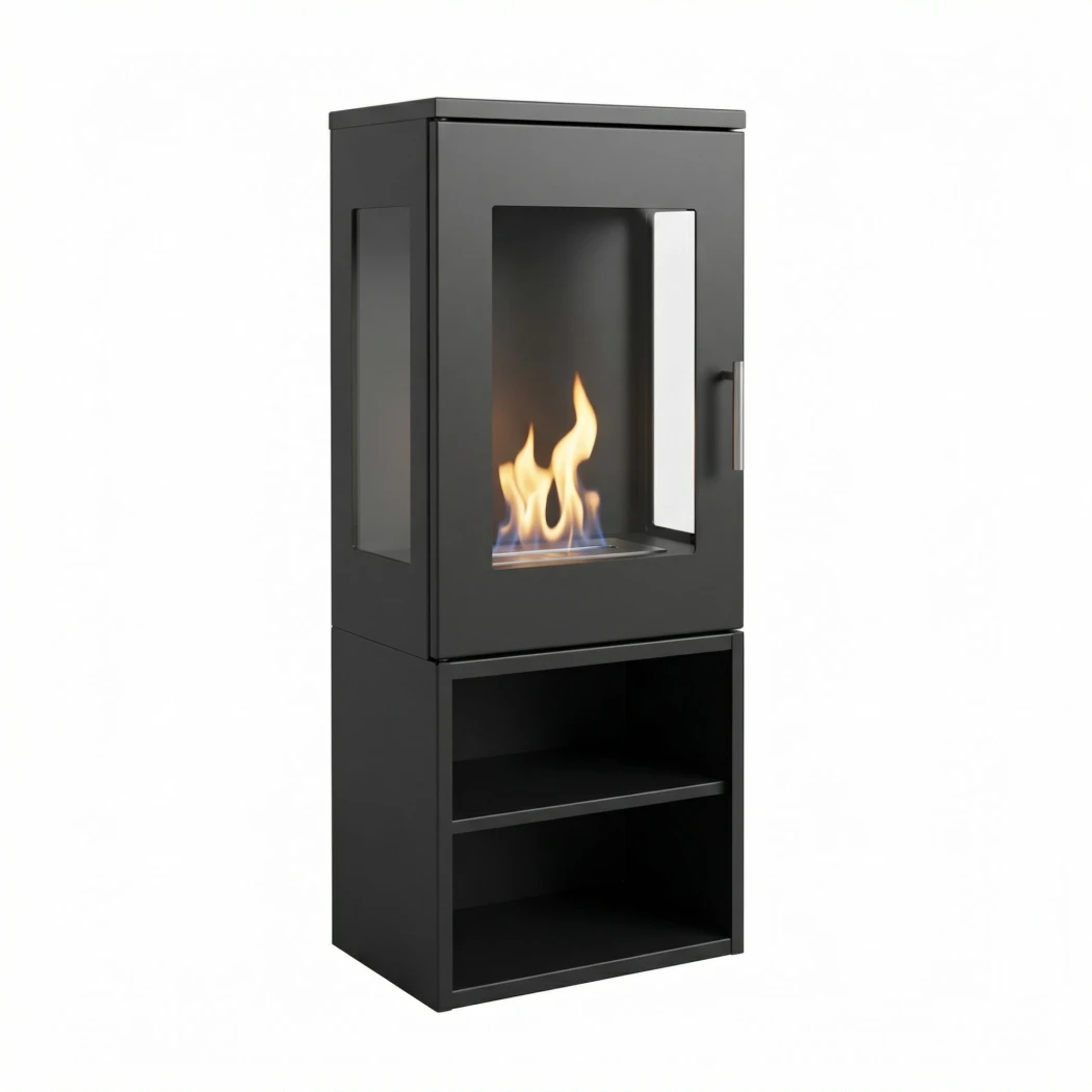 Cheyenne Fritstående - Sort bioethanol brændeovn
