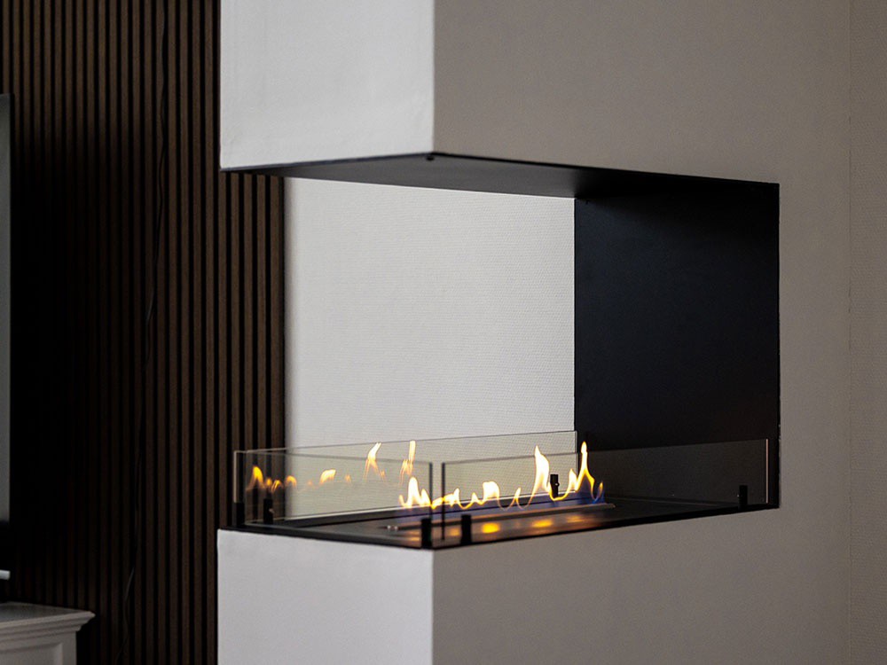 Foco Room Divider 800 build-in bioethanol fireplace